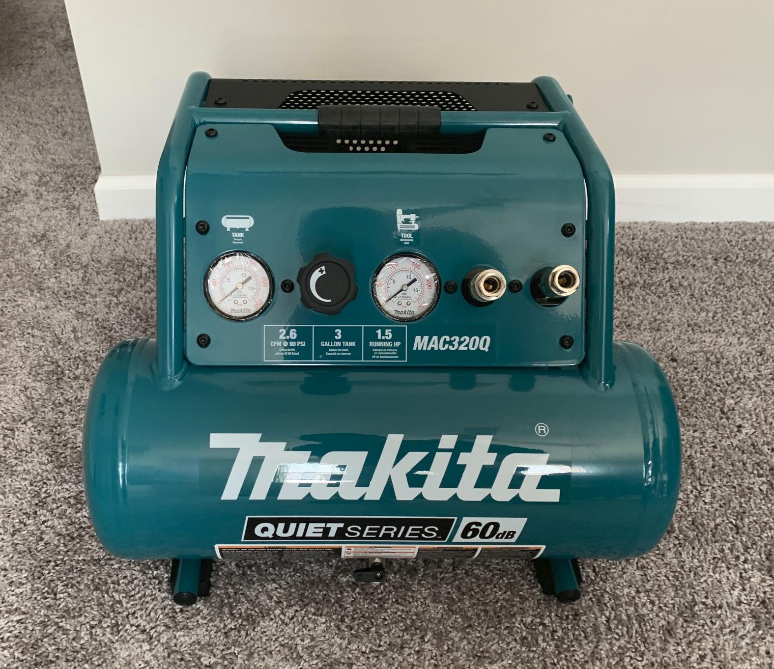 Makita MAC320Q Quiet Series 1-1/2 HP, 3 Gallon, Oil-Free, Electric Air Compressor customer photo 2