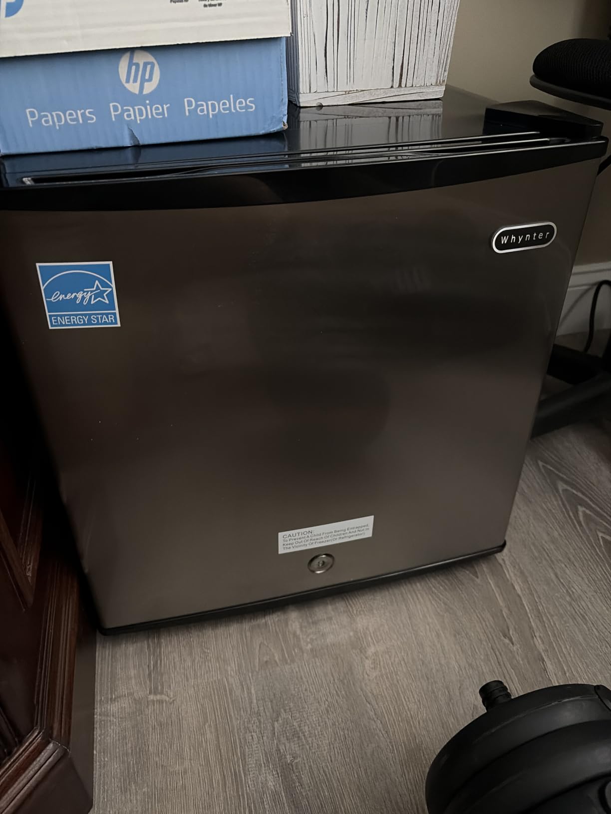 Whynter Upright Freezer/Fridge Convertible 3 Cu Ft Energy Star, CUF-301SS | Adjustable Thermostat and Security Lock, Energy Star Rated, Reversible Door, Adds Compact Frozen Storage at Home customer photo 1