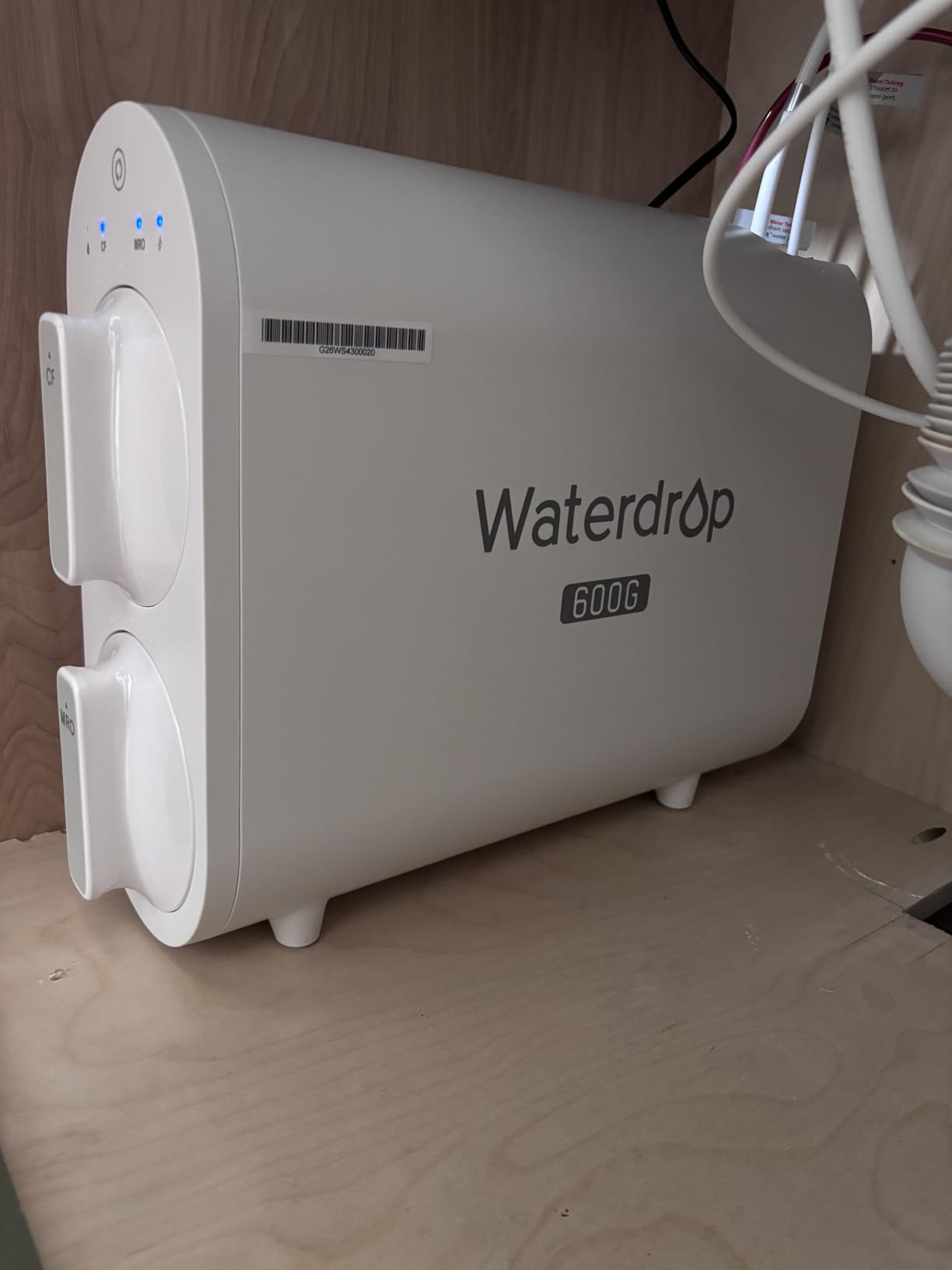 Waterdrop G2P600 Under-Sink RO System, 600 GPD Tankless RO Water Filtration | 7 Stage RO Water Filtration, NSF/ANSI 372 Certified, 2:1 Pure to Drain, TDS Reduction, Under-Sink Reverse Osmosis System customer photo 1