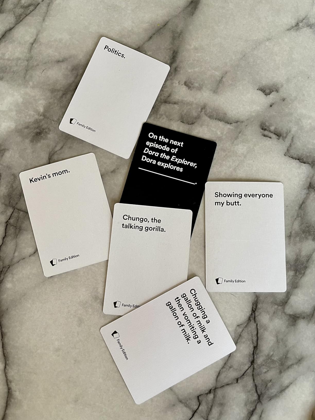 Cards Against Humanity Family Edition - Card Game for Your Horrible Family | A new card game designed for kids & adults to play together. 600 cards about toilet demons and Mom's friend Donna. Ages 8+. customer photo 2