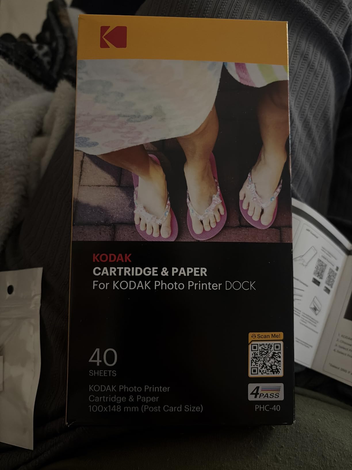 KODAK Dock Plus 4x6 Photo Printer, Smartphone Docking, 4PASS, 50 Sheets | Bluetooth, iPhone & Android Smartphone Compatible, Charge While Printing, Water, Fingerprint and Fade Resistant customer photo 2