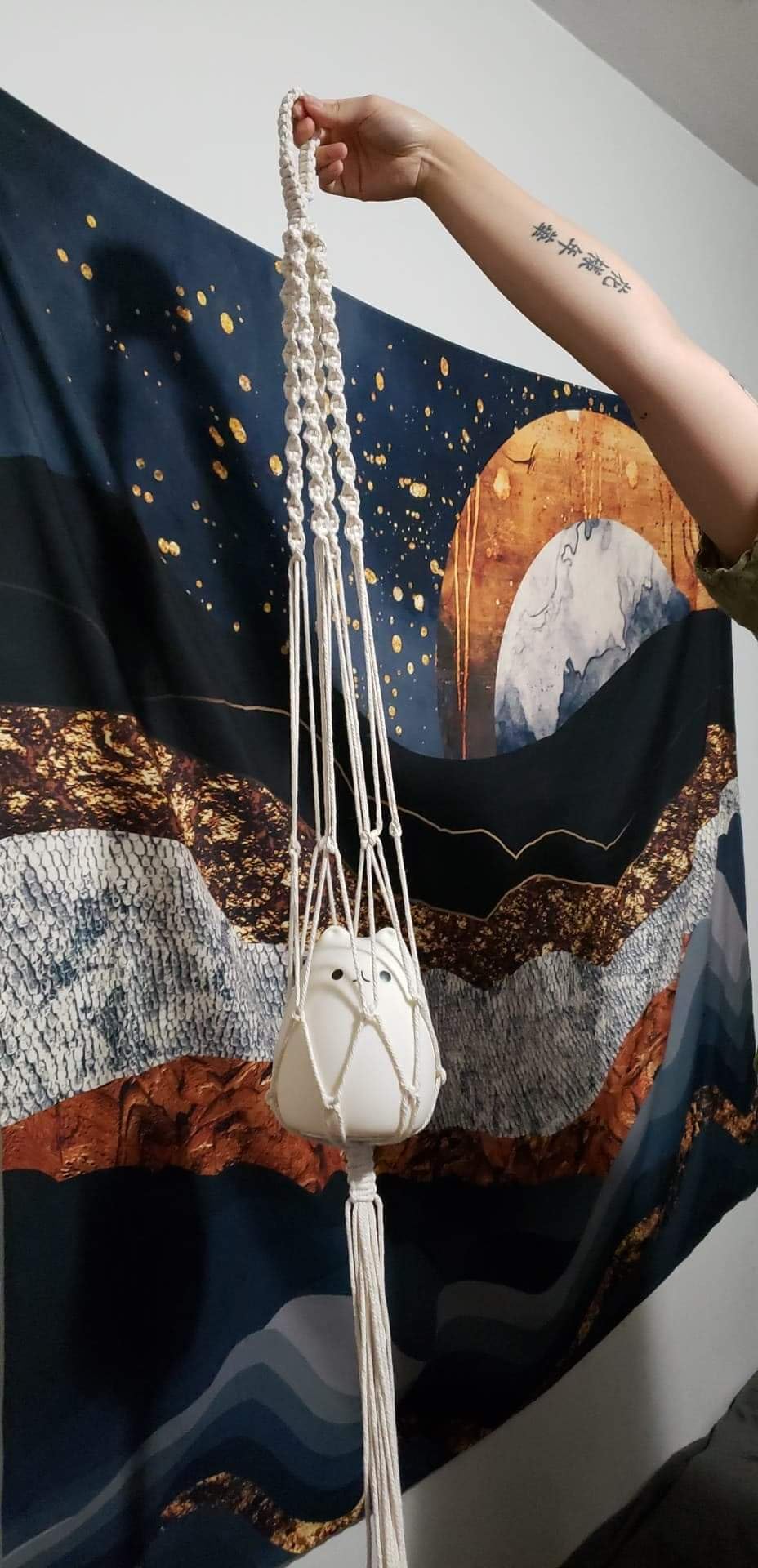 119pcs Macrame Kits for Starter 3mm x 109Yards Natural Cotton Macrame Cord with 100pcs Wooden Beads,10pcs Wooden Rings,Wooden Sticks,Metal Rings,S Hooks Macrame Supplies for Plant Hangers customer photo 2