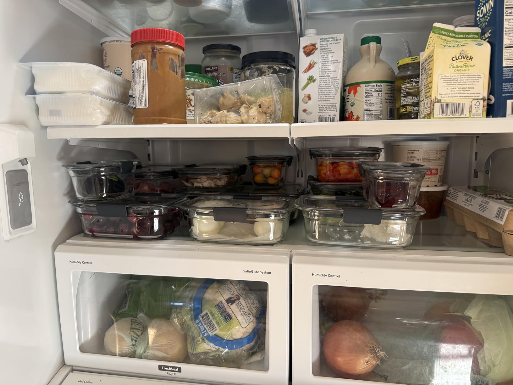 Rubbermaid Brilliance Glass Food Storage Containers, 3.2 Cup, Set of 4, BPA-Free, Leak-Proof, Clear customer photo 1