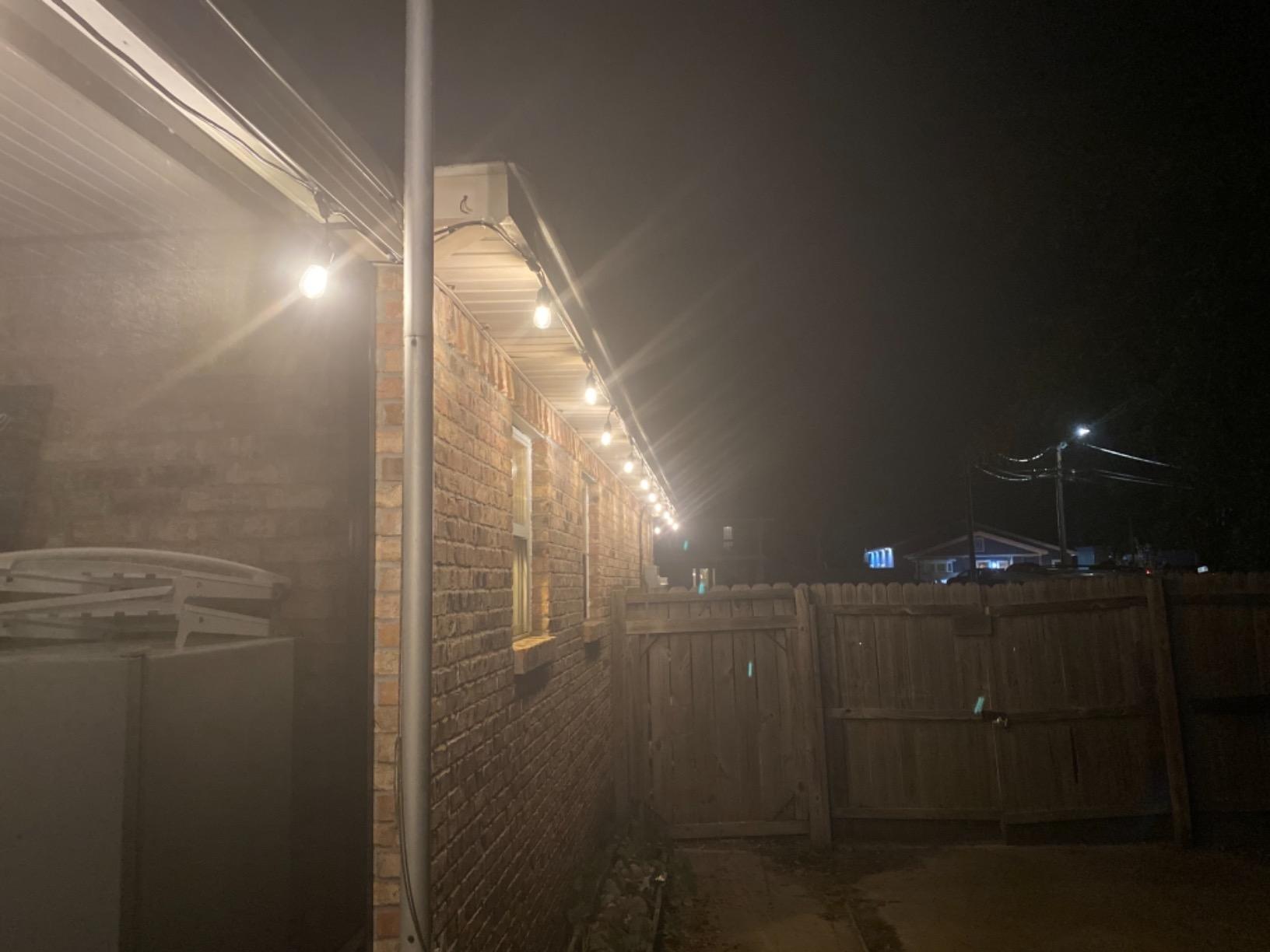 Svater 48 FT Outdoor String Lights 2W Commercial Grade Waterproof S14 ETL | Outside Patio Light with Shatterproof Antique Edison E26 LED Bulbs, Connectable Hanging Strand for Bistro Cafe Market 2700K customer photo 2