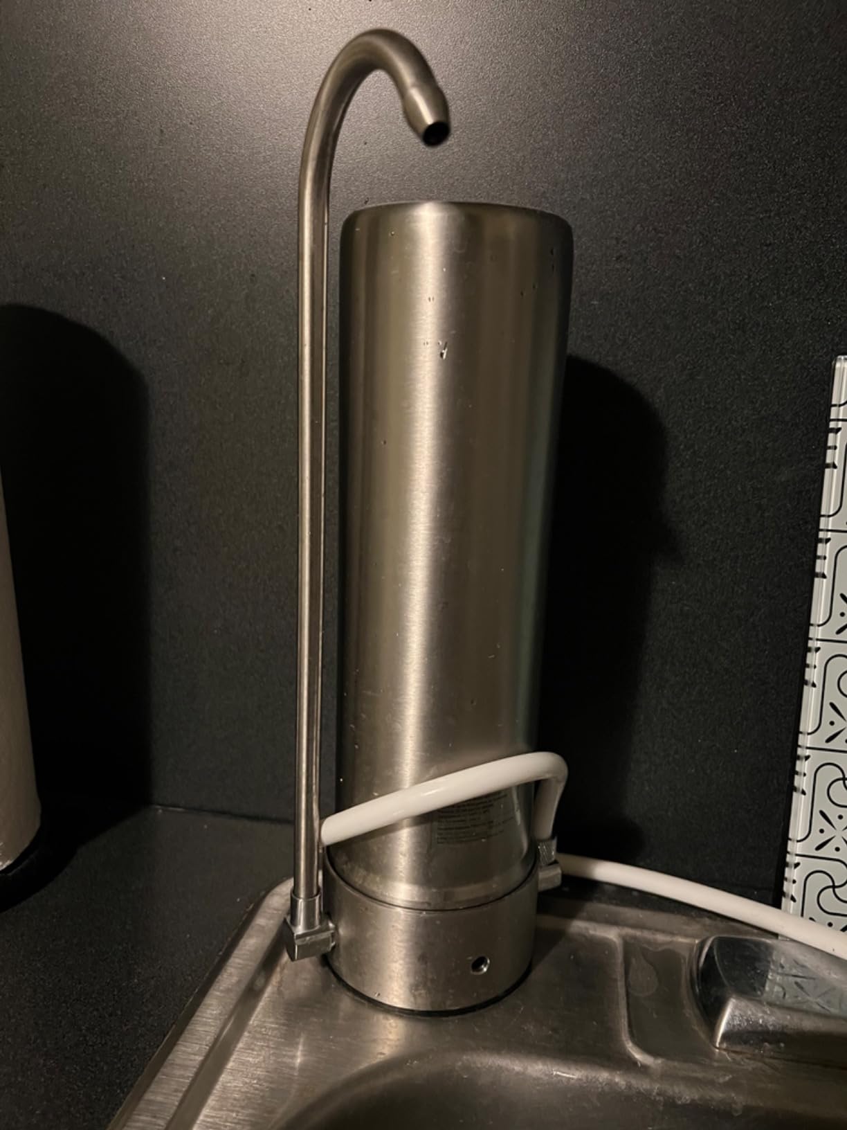 Waterdrop CTF-01 Water Filter for Sink Faucet, Stainless Steel, 1 Filter | Reduces Heavy Metals and 99% Chlorine, NSF/ANSI 42 Certified Countertop Water Filter System, 8000 Gallons, 1 Filter customer photo 2