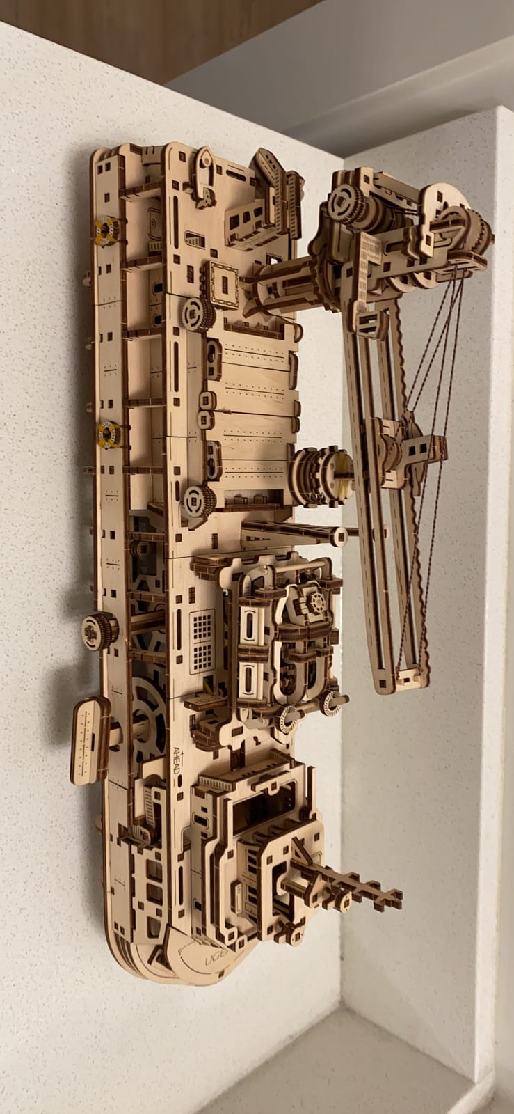 UGEARS Research Vessel 3D Wooden Puzzles for Adults - Wooden Model Kits for Adults Model Ship Kit for Adult Mechanical Model Kit Puzzle Brain Teaser Hobby Set Home Decoration customer photo 1