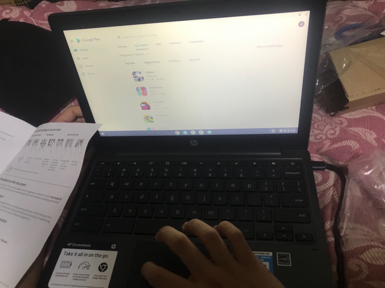 HP Chromebook 11-inch Laptop - MediaTek - MT8183 - 4 GB RAM - 32 GB eMMC Storage - 11.6-inch HD Display - with Chrome OS (11a-na0010nr, 2020 model) customer photo 1