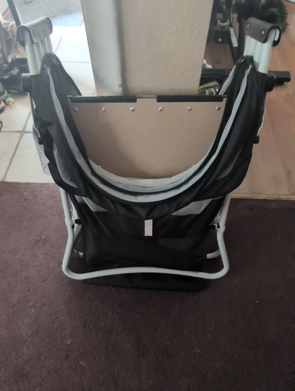 Dream On Me Karley Bassinet in Aqua, Lightweight Portable Baby Bassinet, Quick Fold and Easy to Carry, Adjustable Double Canopy, Indoor and Outdoor Bassinet with Large Storage Basket. | Quick Foldable Travel Bassinet with Storage Basket, Mattress Pad Included, Lightweight, For Indoor Outdoor Use, BSA Verified customer photo 2