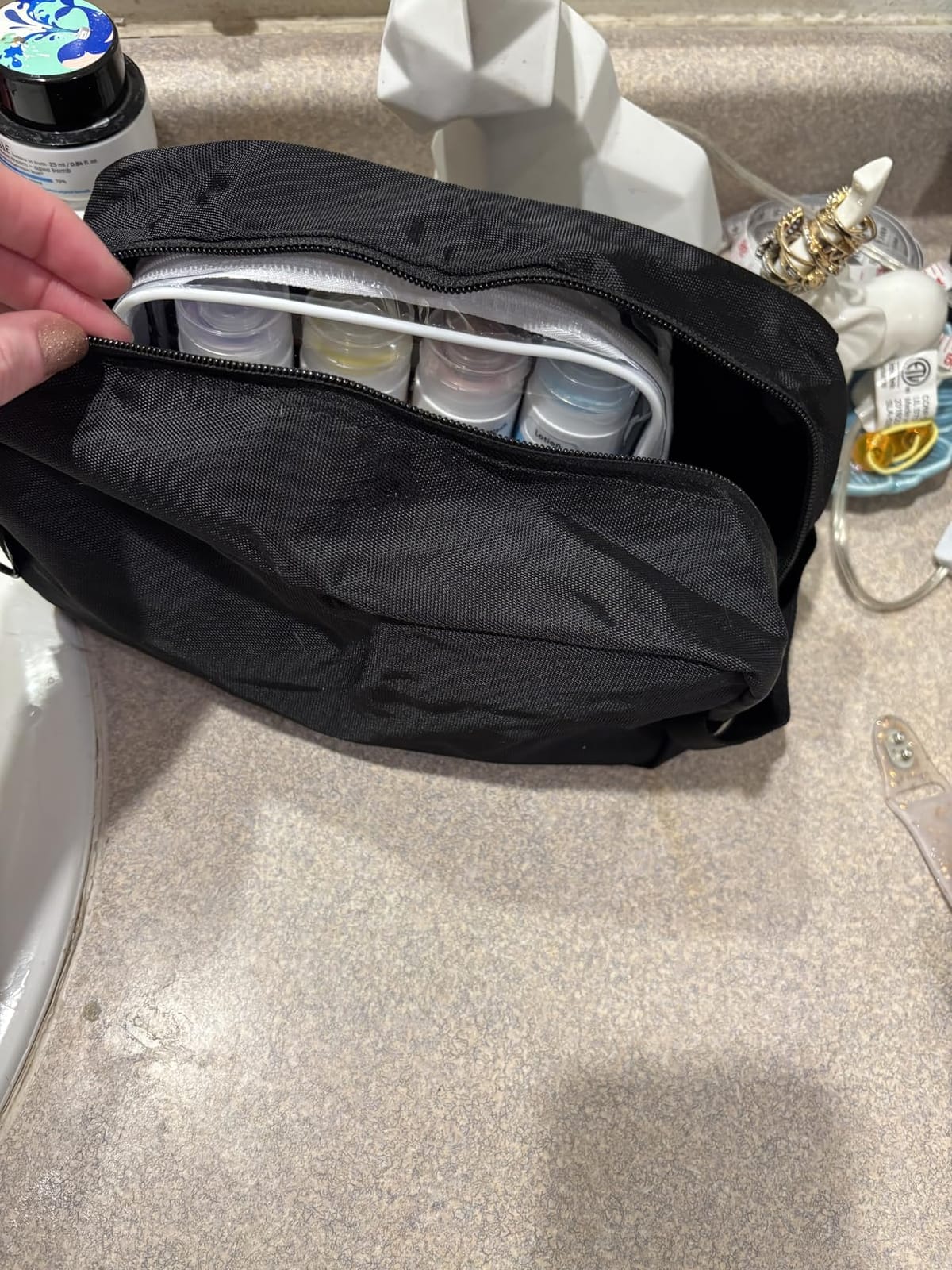 Vorspack Water Resistant Travel Toiletry Bag for Men Women customer photo 2