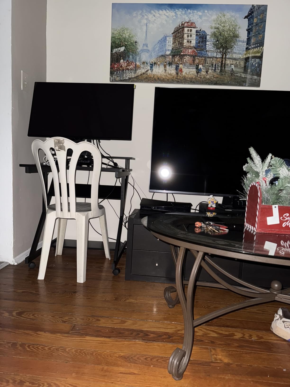 Dripex Computer Desk for Small Spaces, 27.5 inch Small Computer Desk, 3 Tier Compact Desk with Monitor Shelf and Bottom Storage Shelves, Space Saving Desk, Black customer photo 1