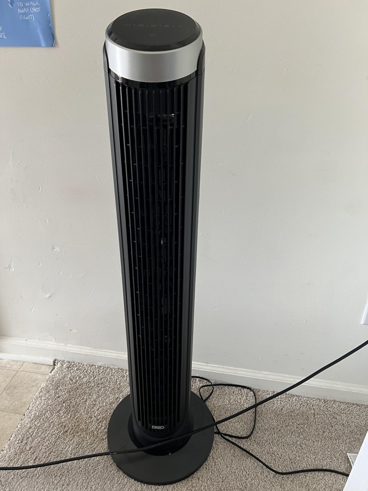 DREO Tower Fan for Bedroom, 90° Oscillating Fans that Blow Cold Air | 26 ft/s Powerful Airflow, 28dB Quiet Fan, 5 Speeds, 4 Cooling Modes, 12H Timer, 40
