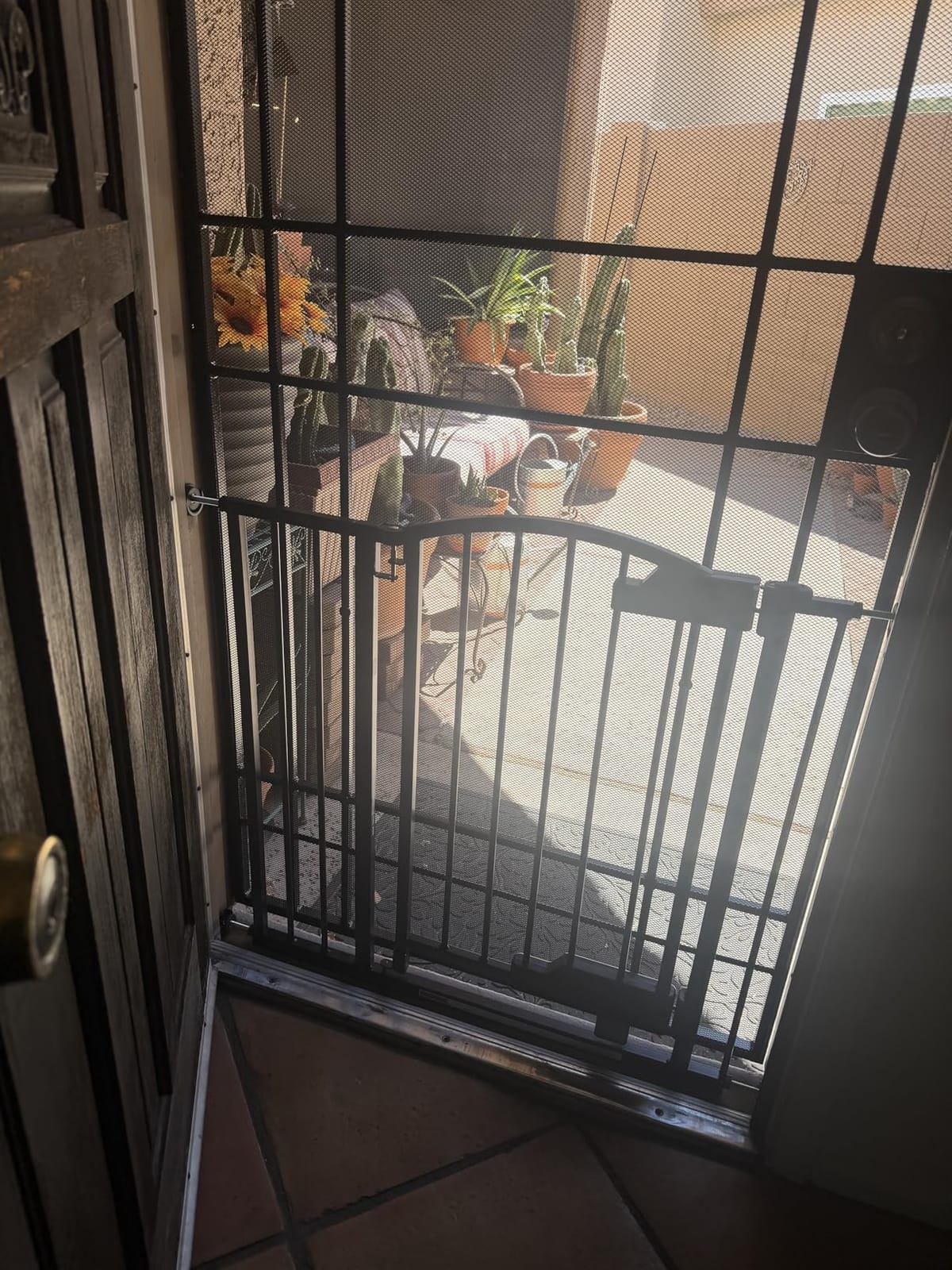 Ingenuity Multi-Use Decorative Extra Tall Walk-Thru Baby Gate, Fits Openings 28.5-48 Inch (Pack of 1), Black Metal, for Doorways and Stairways, 36' Tall Baby and Pet Gate, Black, One Size customer photo 1