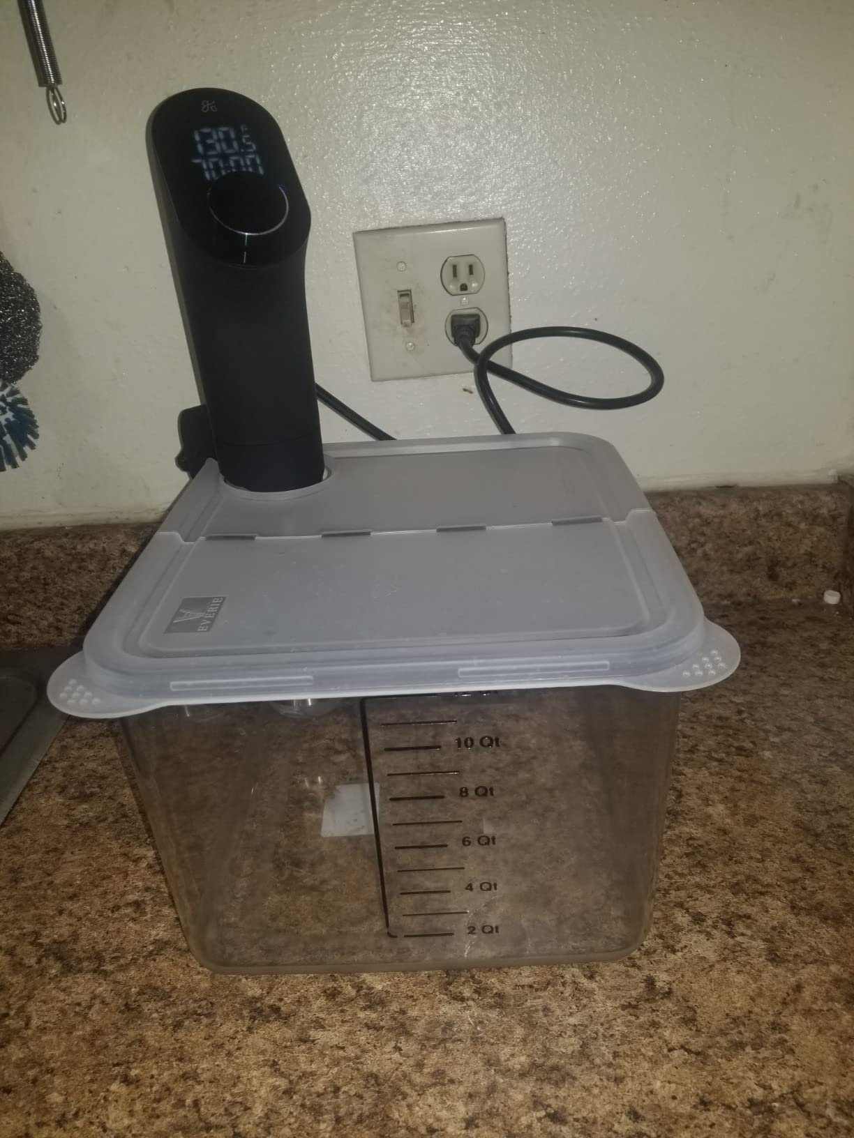 Greater Goods Sous Vide Cooker, 1100W, No App or WiFi Needed (Onyx Black) customer photo 1