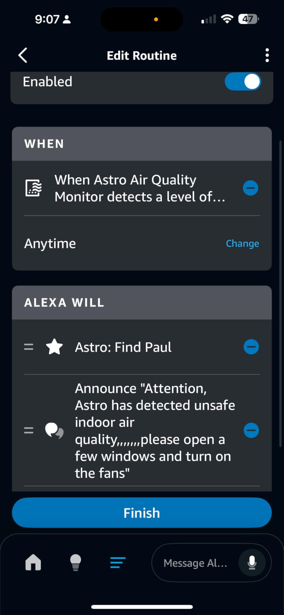 Amazon Smart Air Quality Monitor, Detects temperature, humidity, carbon monoxide, PM2.5 and VOCs, Get notifications when air quality drops, Works with Alexa customer photo 2