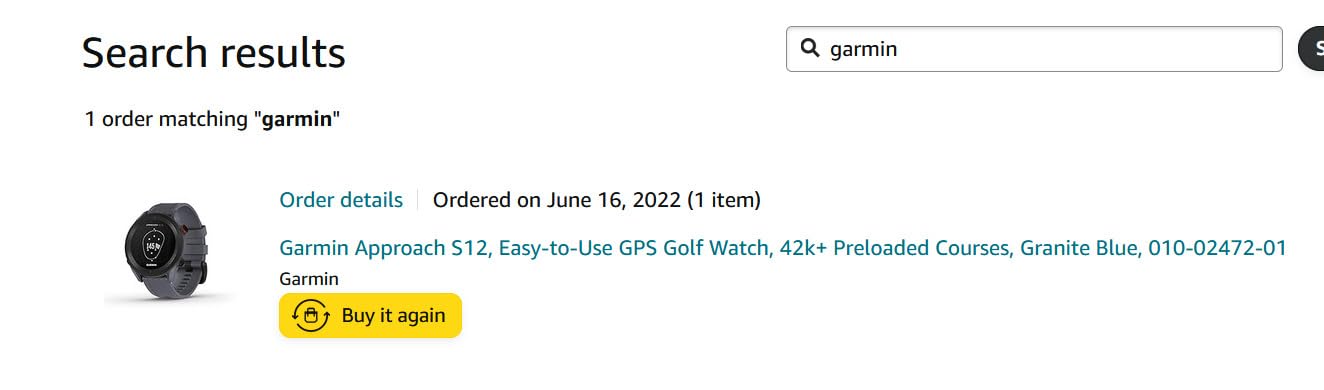 Garmin Approach S12, Easy-to-Use GPS Golf Watch, 42k+ Preloaded Courses, Black, 010-02472-00 customer photo 2