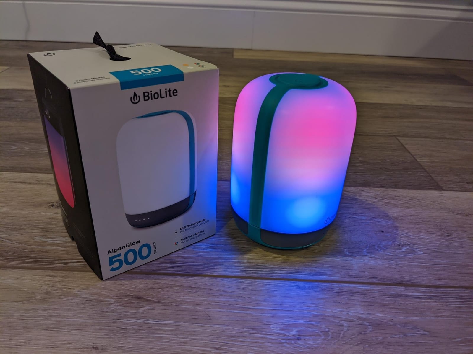 BioLite Alpenglow 500 Camping Lantern, USB, Rechargeable, Multicolor customer photo 1