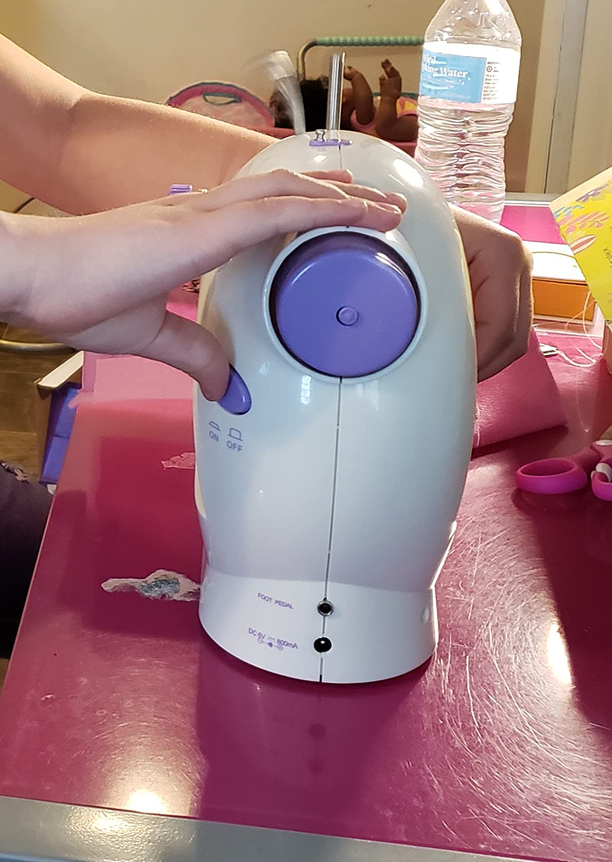 Made By Me My Very Own Sewing Machine for Beginner, Portable Battery Powered First Sewing Machine for Kids Ages 8+, Includes Fabric, Thread, Measuring Tape, & Stuffing customer photo 2