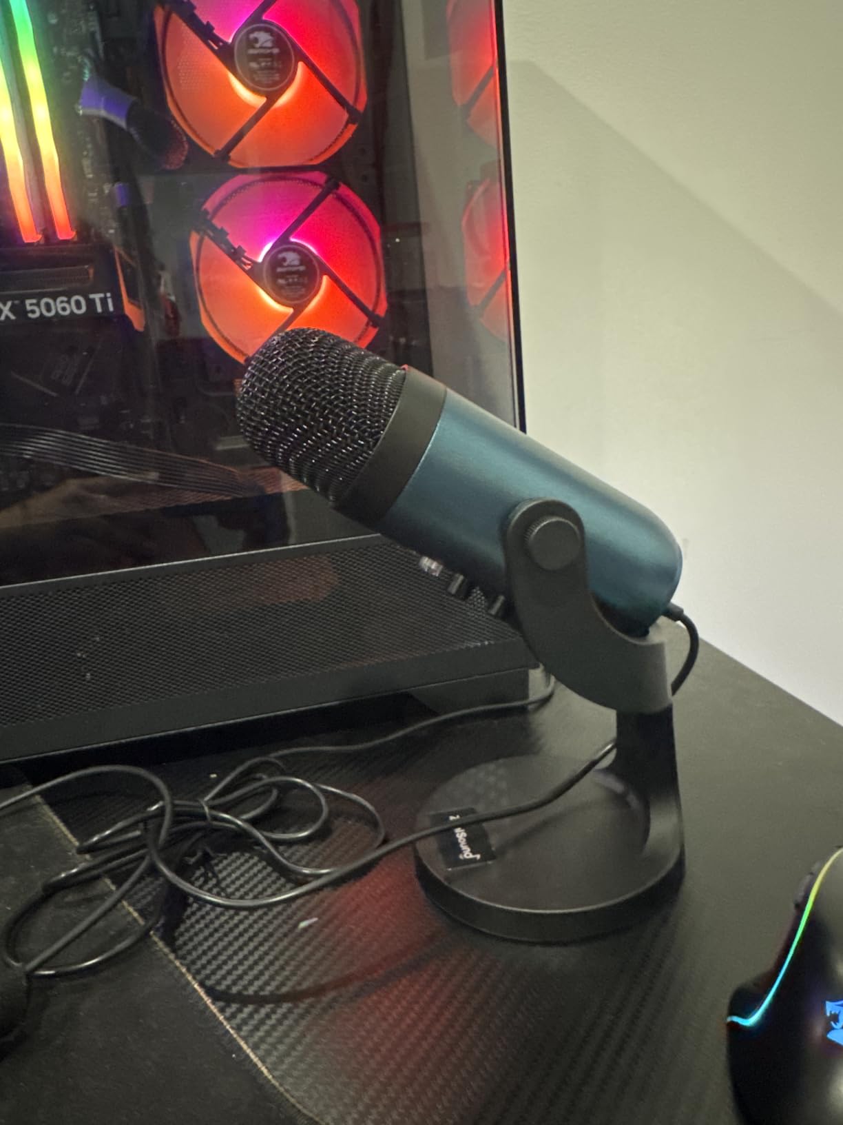 ZealSound Podcast Microphone for PC, Noise Cancellation USB Mic with Gain, Volume Adjustment & Mute Button, Monitoring & Echo, for YouTube, TikTok, Podcasting, Streaming, iPhone, iPad, Android, Mac customer photo 2