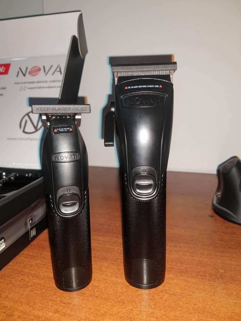 Novah Professional Hair Clippers for Men, Professional Barber Clippers and Trimmer Set, Mens Cordless Hair Clipper for Barbers Haircut Kit Fade customer photo 1
