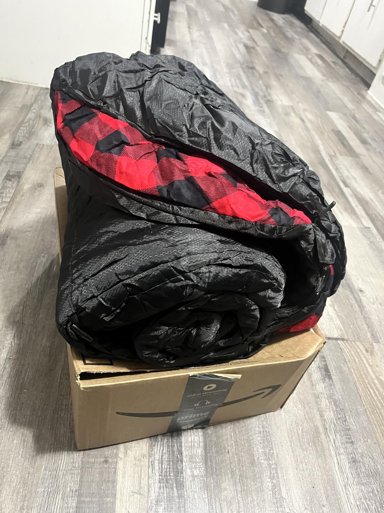 HiZYNICE Sleeping Bags for Adults XXL Cold Weather | 100% Cotton Flannel Winter Camping Large 90 x 39 in, Compression Sack Included customer photo 2