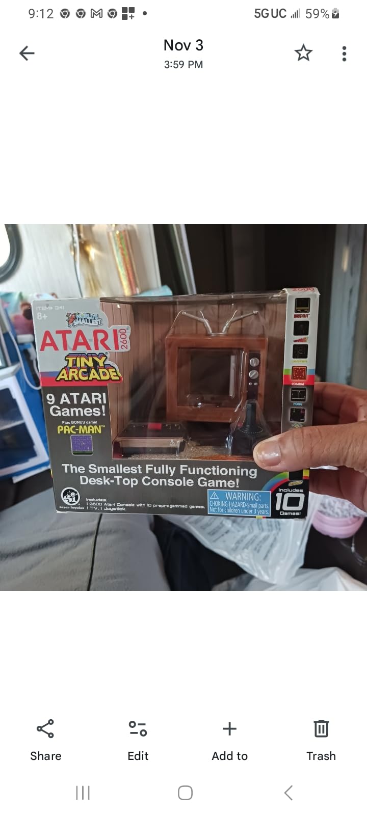 Tiny Arcade Atari 2600 Mini Console 3.5