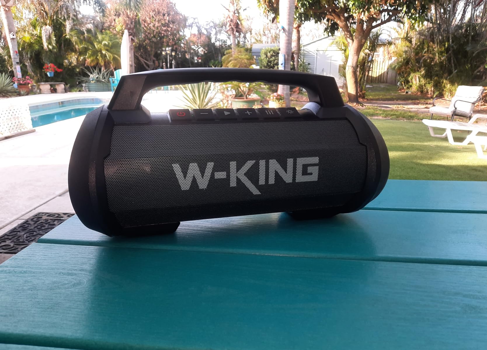 W-KING Portable Bluetooth Speaker, 120W Peak Loud Bass Boombox Outdoor | 70W Subwoofer, Stereo Pair, Deep Bass, 4 Drivers, IPX6, BT5.4, EQ, 42H, RGB, TF, Wireless Outdoor Speaker, 110dB Party Music customer photo 2
