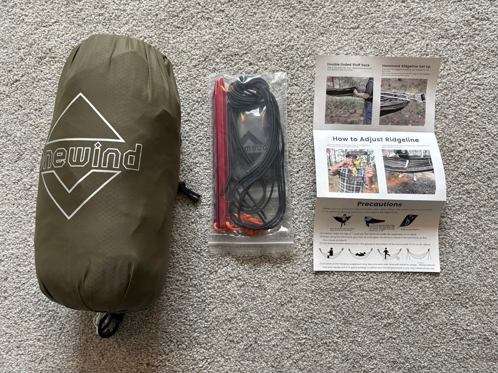 Onewind 11ft Ultralight Camping Hammock with Mosquito Net and Ridgeline customer photo 2