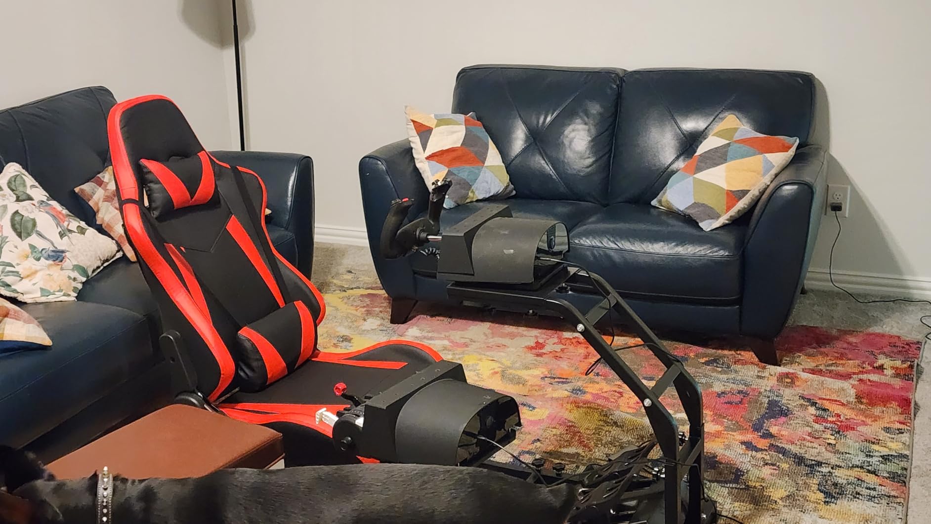 Dardoo G29 Adjustable Gaming Sim Cockpit with Red Seat not for Direct Drive customer photo 2