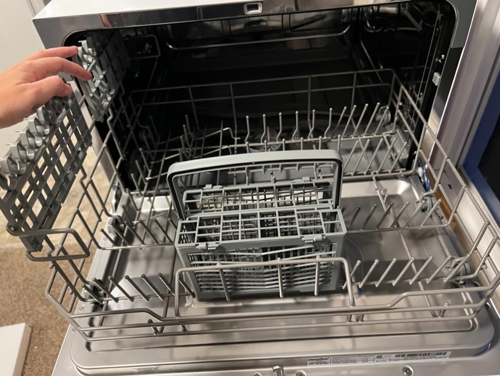COMFEE' Countertop Dishwasher, Energy Star Portable Dishwasher, 6 Place Settings & 8 Washing Programs, Black customer photo 2