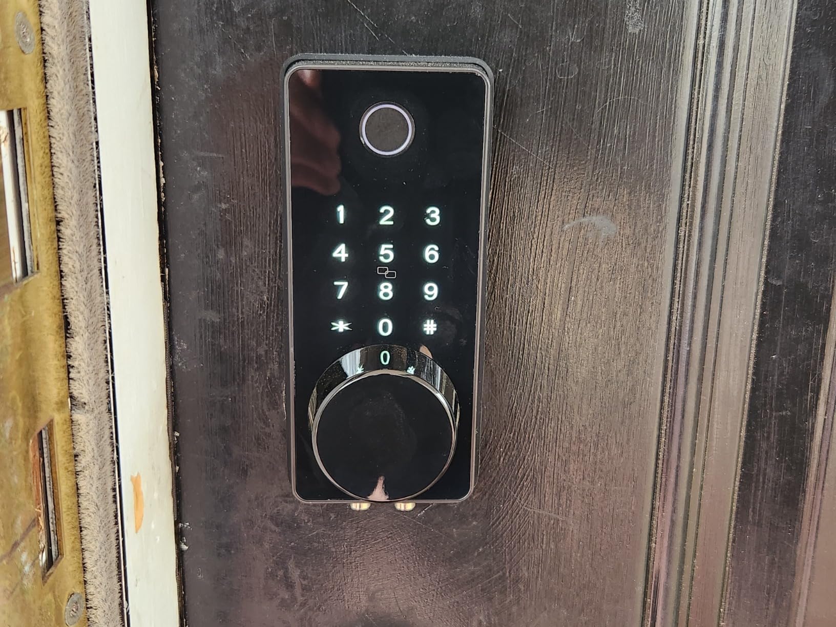 LOCKSTAR Smart Door Lock Keyless Entry Deadbolt Door Lock Multiple Entry Methods APP Fingerprint Touch ID Keypad Code Card FOB Traditional Key Smart Home Devices customer photo 2