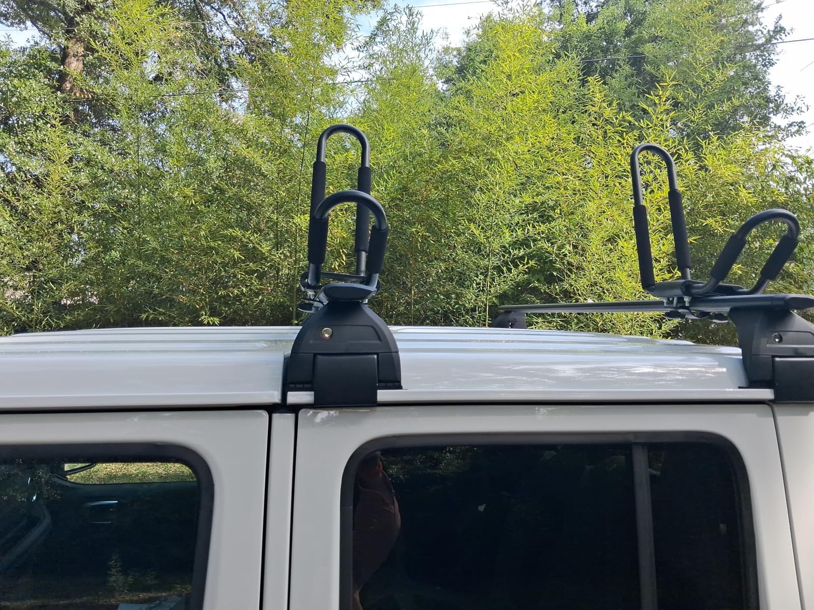 PIRIPARA Kayak Roof Rack 2 Pairs J-Bar Carrier Holder for Canoe, SUV, Cars, Truck, Surf Ski, Car Top Mount Racks for Trip, Set of 4 customer photo 2