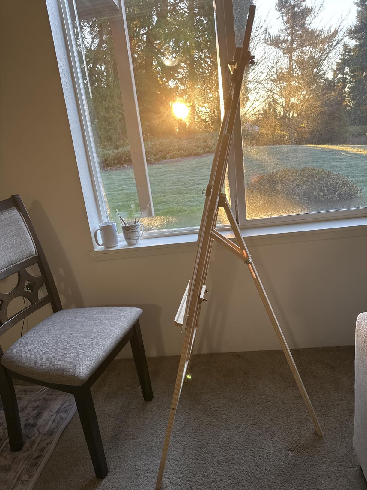 finenolo Wooden Easel Stand for Painting, 45
