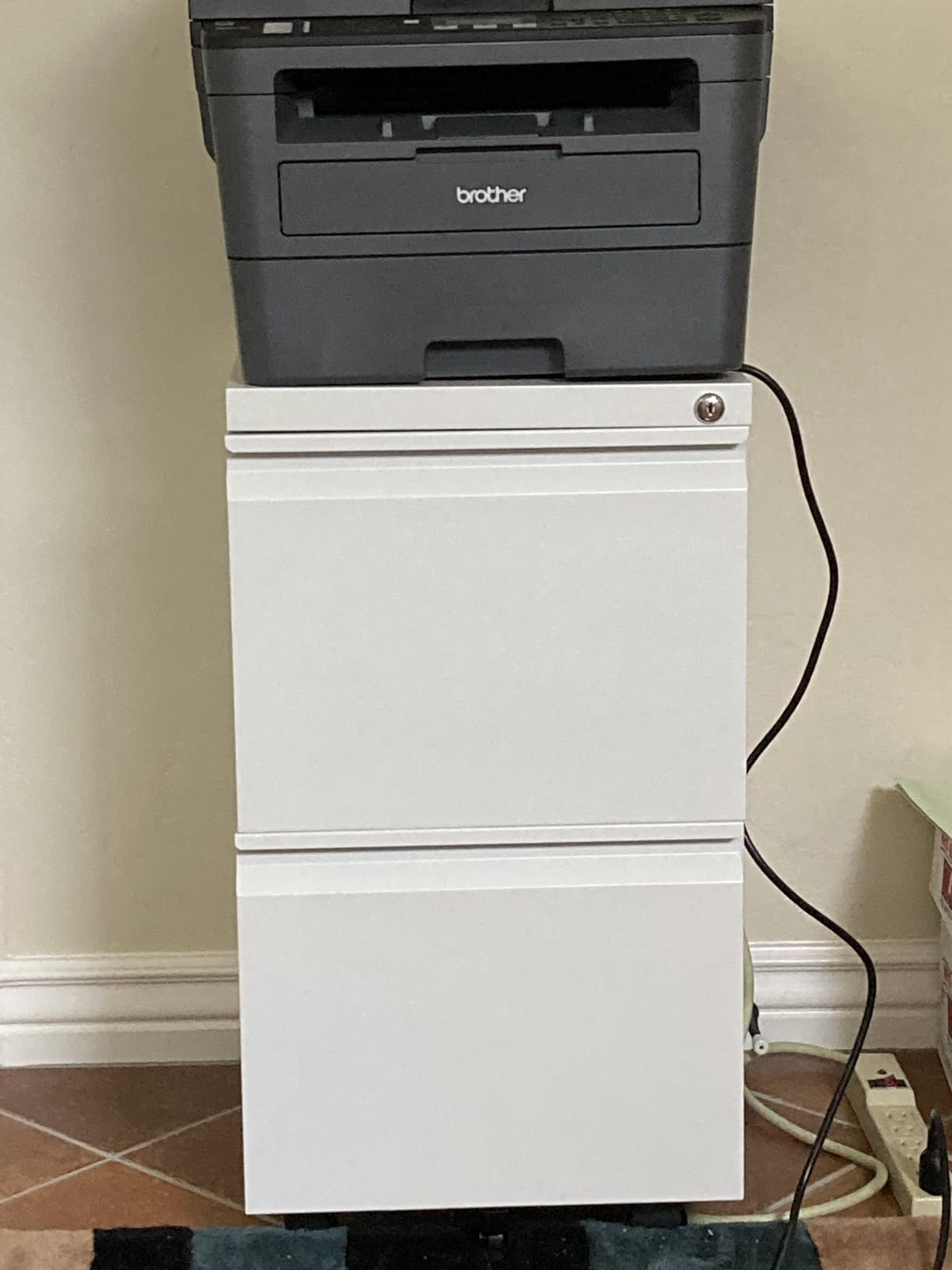 Letaya 3 Drawer Mobile File Cabinet with Lock, Under Desk Metal Filing Cabinets for Home Office Organizer Letters/Legal/A4 (Fully Assembled-Black) customer photo 1