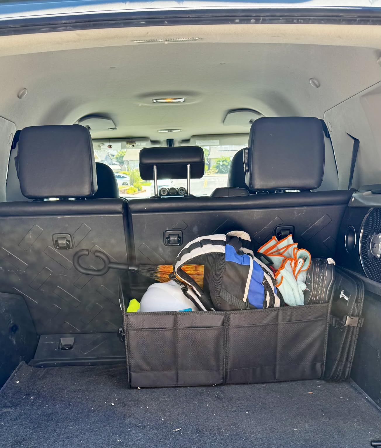 Sposuit Trunk Organizer for Car - 70L Collapsible Sturdy Car Storage, Black | 11 Pockets & Reinforced Handles, Large Capacity, SUV Trunk Organizers for Grocery Cargo, Non-Slip Bottom customer photo 1