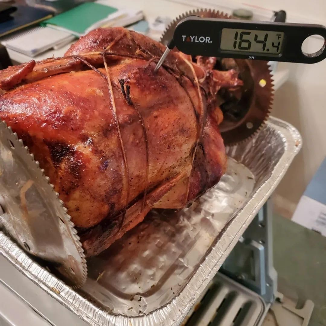 Ronco 5000 Platinum Digital Countertop Rotisserie Oven, 12-lb Capacity | Rotisserie chicken cooks perfectly, 3 functions - rotisserie, sear, no-heat rotation; basket included; auto shutoff customer photo 2