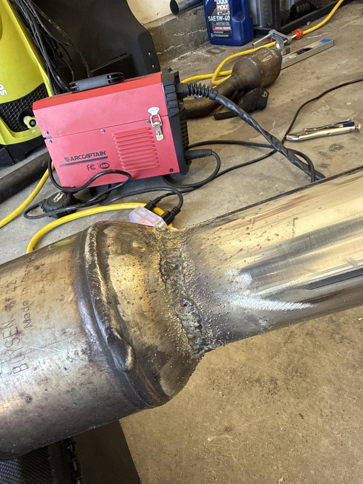 ARCCAPTAIN 130A Flux Core Welder MIG Welder 110V Gasless MIG Stick Lift TIG, Synergy Control, Beginner Friendly, 3 in 1, Include 2lb Welding Wire customer photo 1