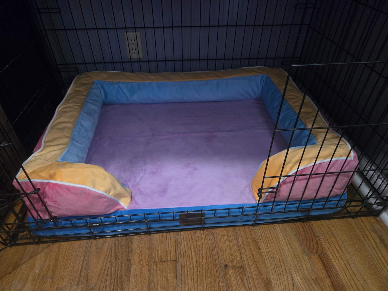 Comfort Expression Waterproof Orthopedic Dog Bed for Extra Large Dogs | Supportive Egg Crate Foam XL Pet Bed with Removable Bolster, Dog Couch with Washable Cover & Non-Slip Bottom, 42x30 Inch customer photo 1