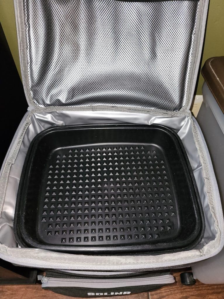 SDLINR Collapsible Cooler with Wheels, Rolling Cooler Bag for Beach Travel | Two-layer Large Capacity, Leakproof Food-grade EVA Liner, Insulated Soft Sided Rolling Coolers, Ice Chest with Wheels customer photo 1