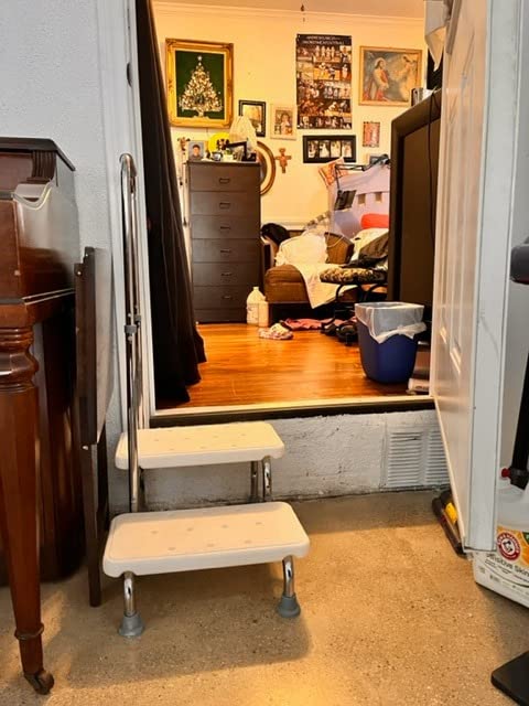 Aliseniors 2 Step Stool with Handle for Elderly, Bed Steps for High Beds | for Bathtub, Truck, Car, Non-Skid Platform, Adjustable Handle, Foot Stool for Seniors, Adults and Mobility Support customer photo 1