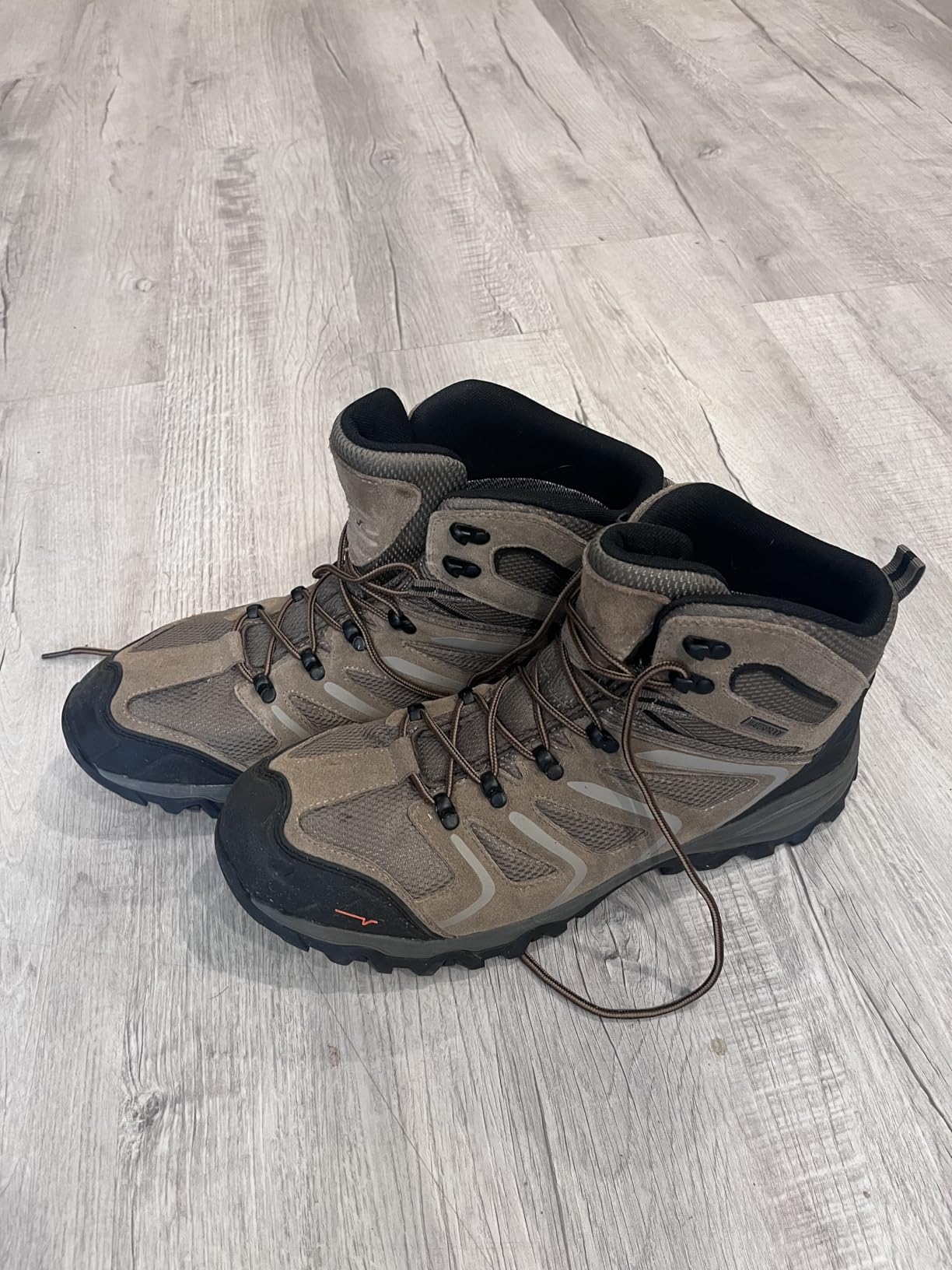 NORTIV 8 Men's Ankle High Waterproof Hiking Boots | Outdoor Lightweight Hiking Boots for Camping, Trekking and Mountaineering Armadillo customer photo 2