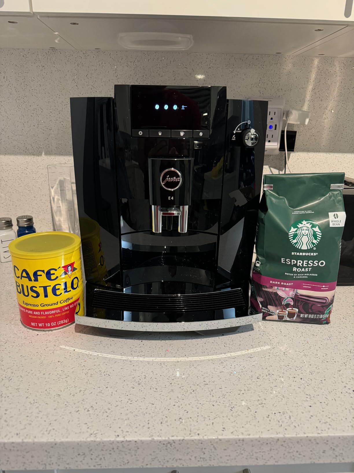 Jura E4 Piano Black Automatic Coffee Machine customer photo 2