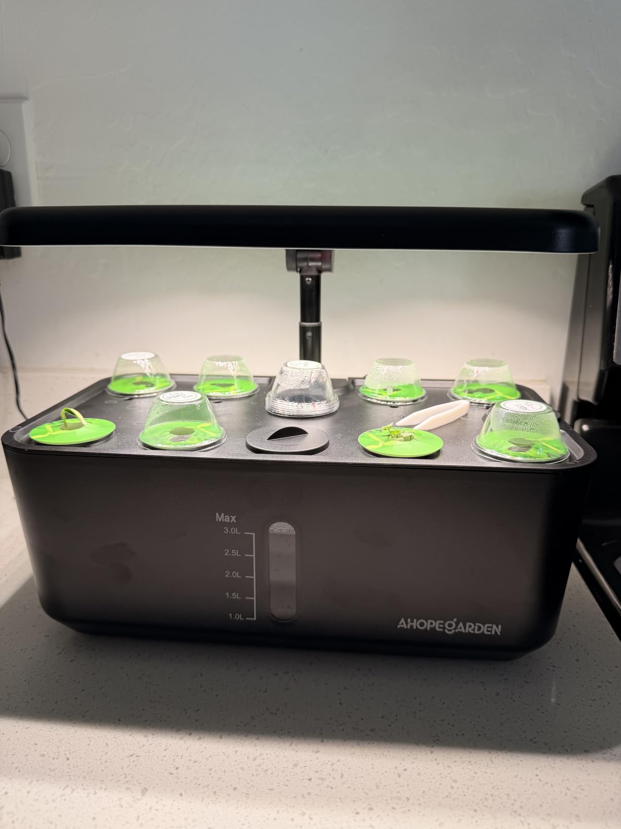 Ahopegarden Indoor Garden Hydroponics Growing System: 10 Pods Kit with LED customer photo 2