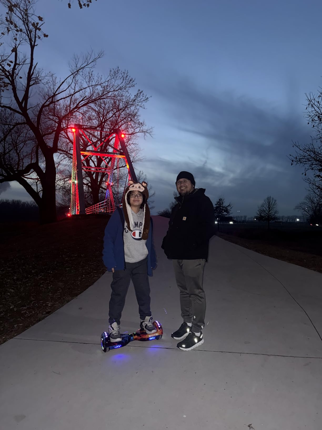 SIMATE Hoverboard, Bluetooth All Terrain Hover Boards with LED Lights and APP Control, Gifts for Kids Adults Girls Boys, for All Ages customer photo 2