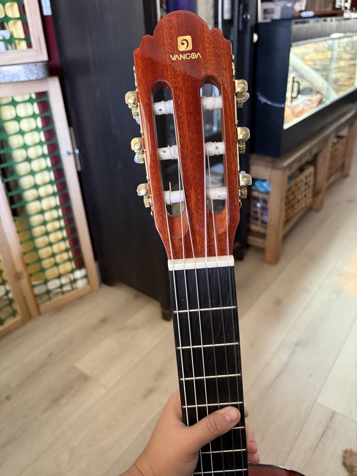 Classical Guitar Full Size 4/4 Spanish Style Classical Guitarra, 39 Inch Nylon Strings Guitar Ideal for Beginner Adults, Cedar Top, by Vangoa customer photo 2
