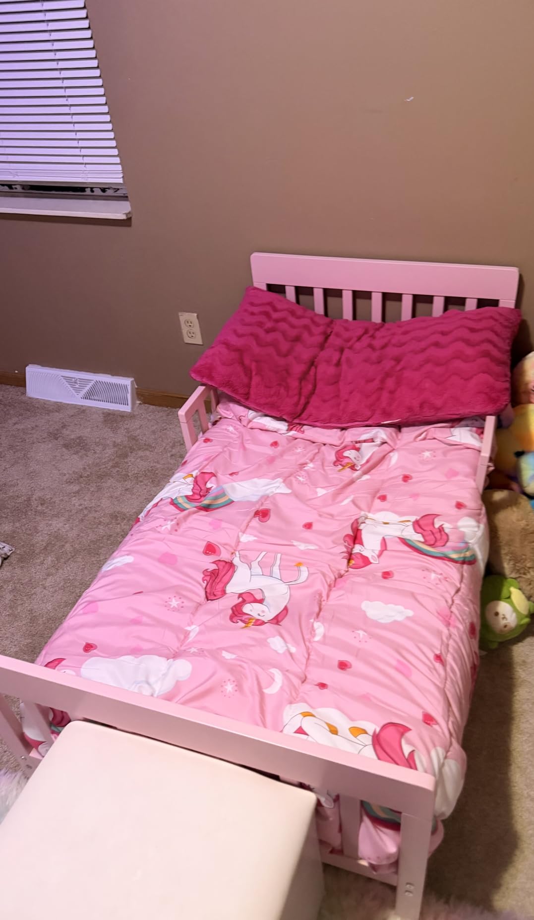 Dream On Me Finn Toddler Bed, GREENGUARD Gold, Pinewood, Cool Grey customer photo 2
