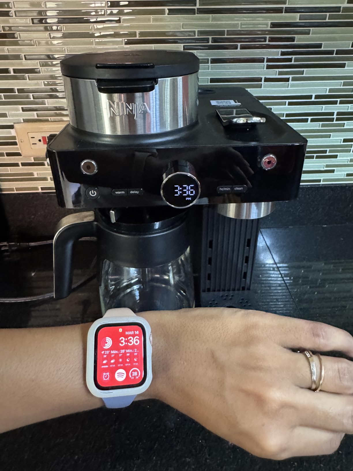Ninja Espresso & Coffee Maker, Nespresso Capsule Compatible, Barista System, Built-in Frother customer photo 1