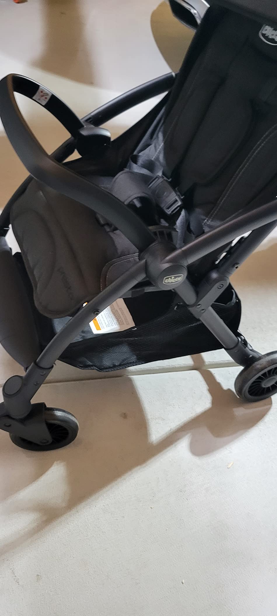 Chicco Presto Self-Folding Lightweight Baby Stroller Under 15 Pounds | Graphite/Grey, compact travel umbrella stroller for toddlers ages 1-5, up to 50 lbs, UPF 50+ canopy, aluminum frame customer photo 2