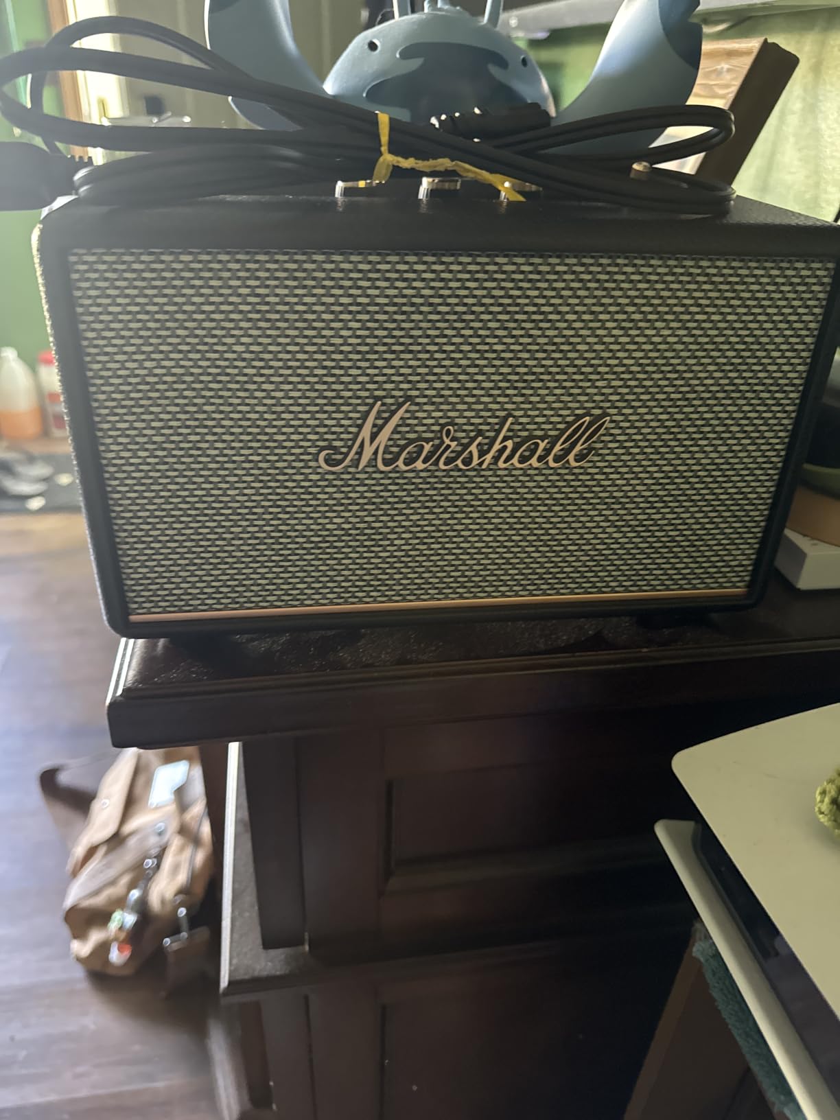 Marshall Acton III Bluetooth Home Speaker - Loud Stereo Sound with Bass and Treble Controls | Plug-in Powered | 3.5mm Aux Input - Cream customer photo 2