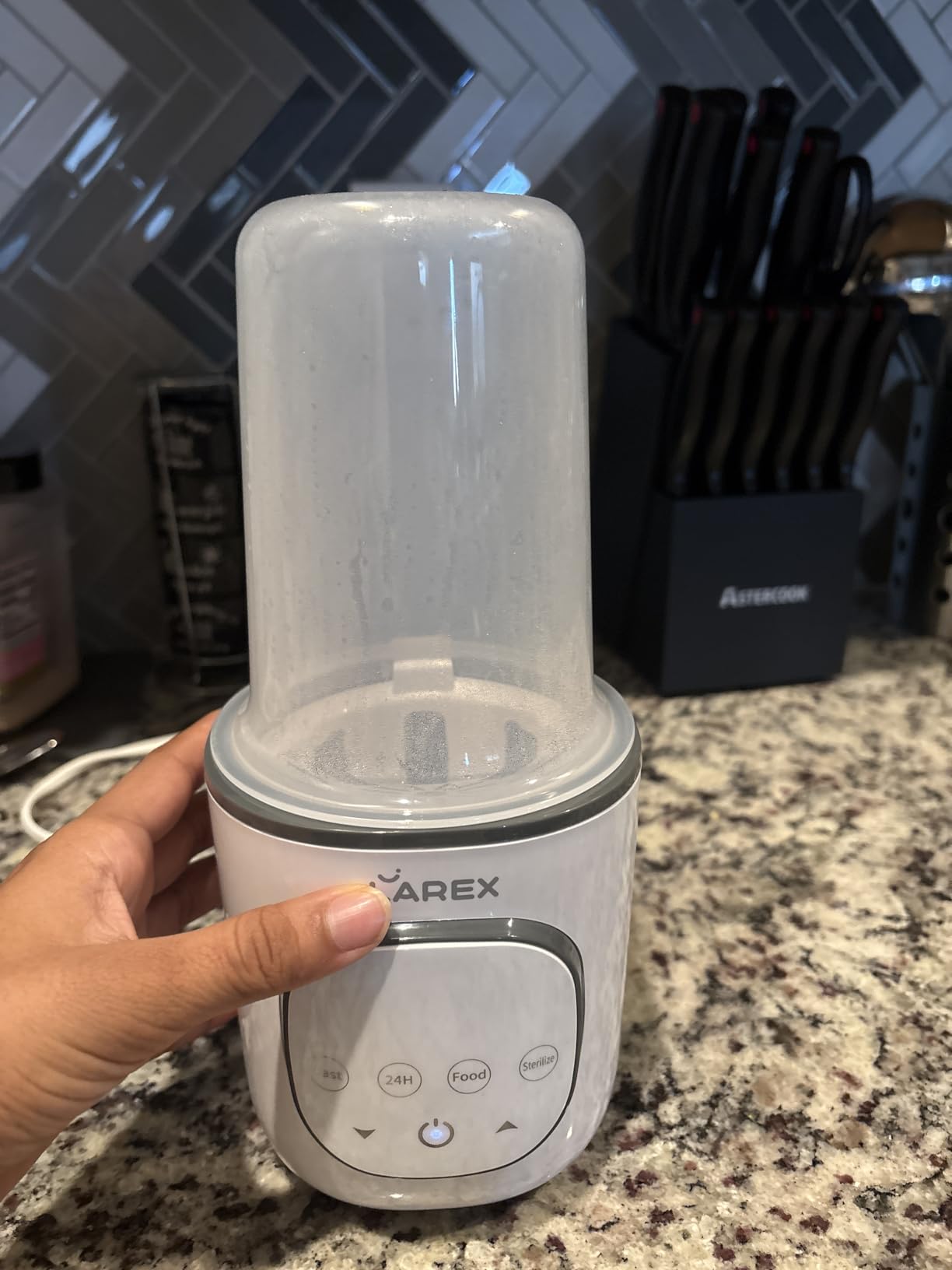 LAREX Bottle Warmer, Fast Baby Bottle Warmer for Breastmilk and Formula, with Timer and Accurate Temp Control, 8 in 1 Baby Milk Warmer BPA Free customer photo 1