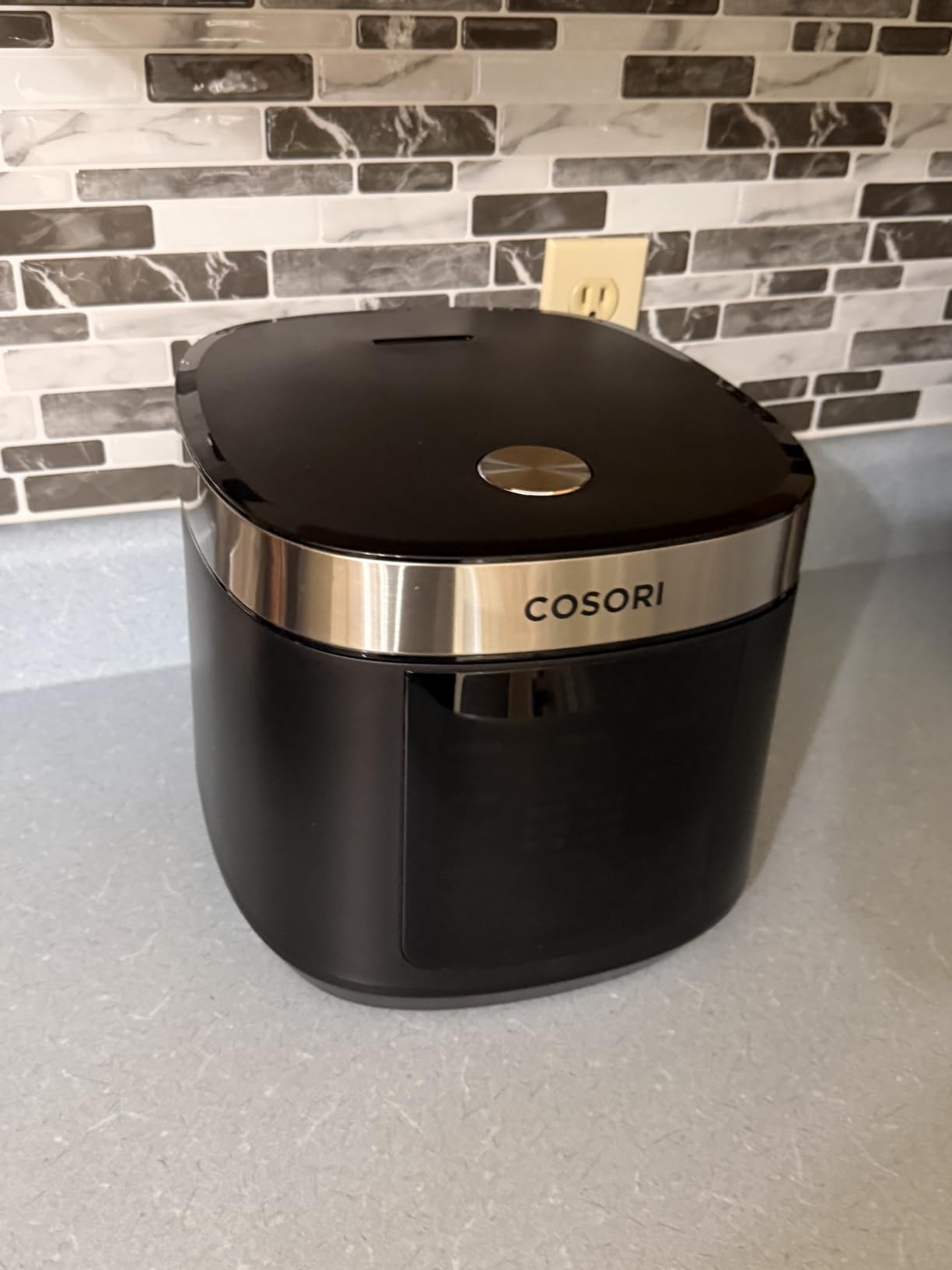 Cosori Rice Cooker 10 Cup, Fuzzy Logic, Ceramic Coating Inner Pot, 18-in-1 | 24H Keep Warm & Delay Timer, Stainless Steel Steamer Basket, Non-stick Ceramic Coating, Saute, Slow Cook, Black customer photo 1